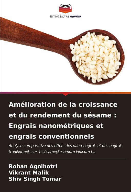Produktbild: Am&eacute;lioration de la croissance et du rendement du s&eacute;same : Engrais nanom&eacute;triques et engrais conventionnels