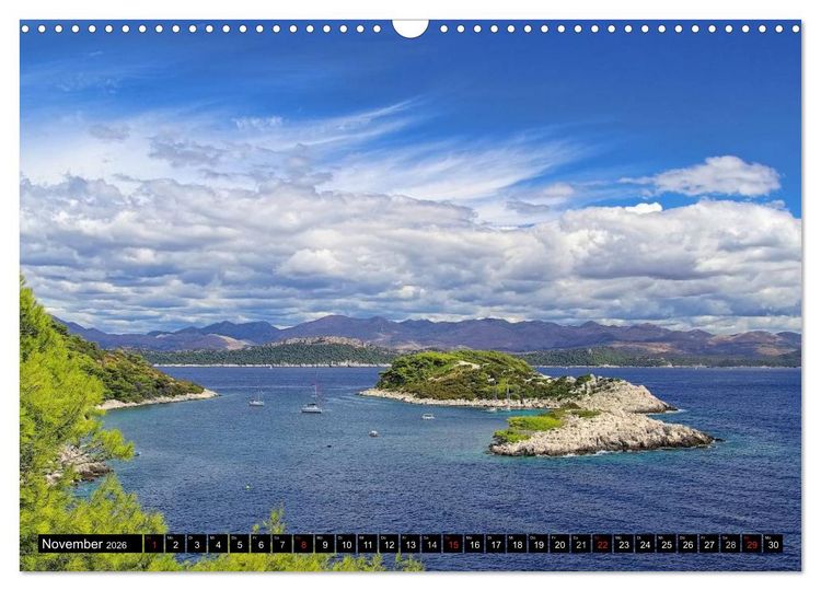 Produktbild: Dalmatien (Wandkalender 2026 DIN A3 quer), CALVENDO Monatskalender