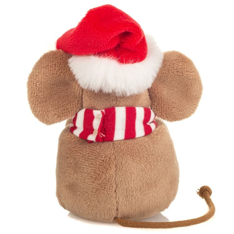 Produktbild: Teddy Hermann 94605 - Weihnachtsmaus mit Lebkuchen, Pl&uuml;sch, 11 cm