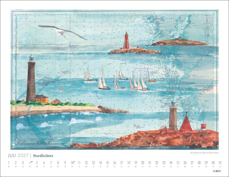 Produktbild: Nordlichter - See(h)karten Kalender 2027