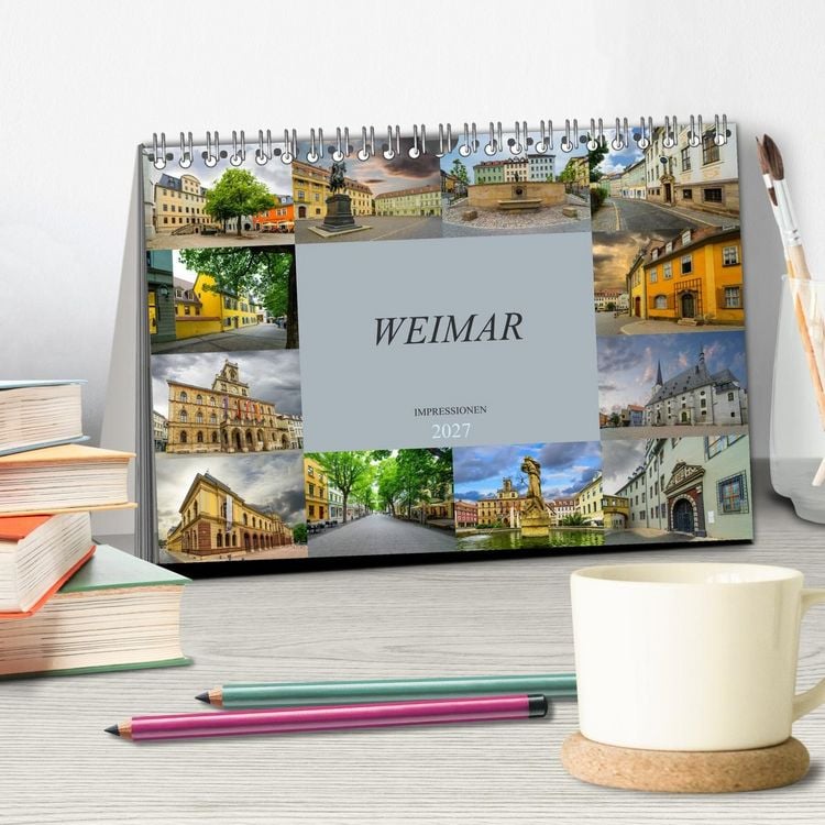Produktbild: Weimar Impressionen (Tischkalender 2027 DIN A5 quer), CALVENDO Monatskalender