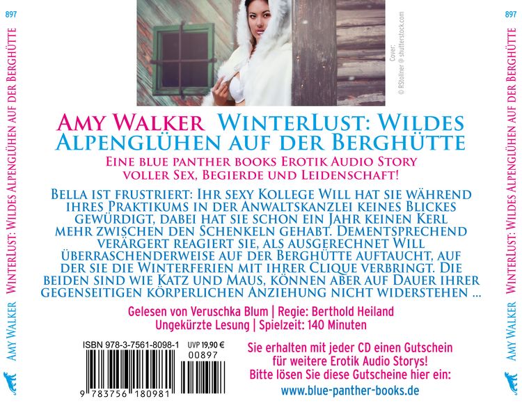 Produktbild: WinterLust: Wildes Alpengl&uuml;hen auf der Bergh&uuml;tte | Erotik Audio Story | Erotisches H&ouml;rbuch 2x Audio-CD