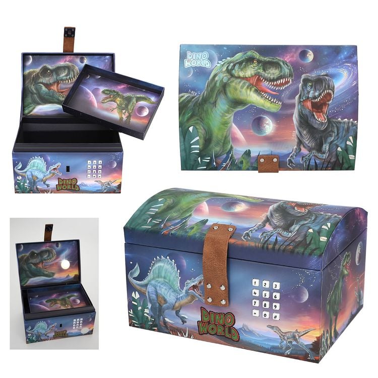 Produktbild: Dino World Schatztruhe mit Code, Sound und Licht