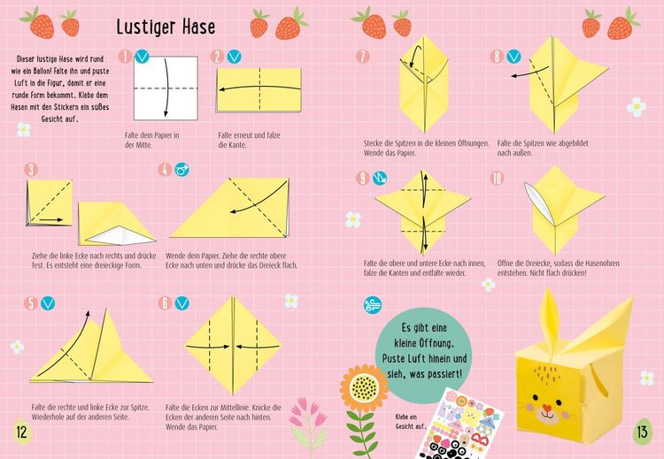 Produktbild: Bastelset f&uuml;r Kinder: Kreatives Bastelset: Oster-Origami
