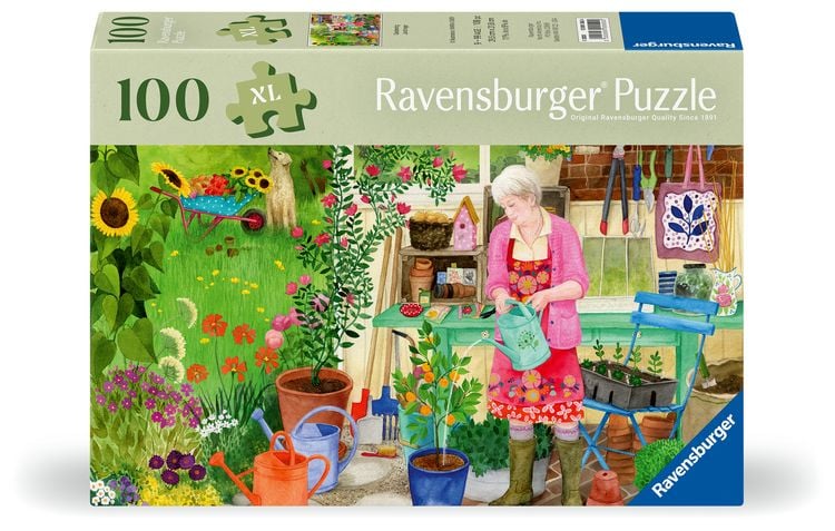Produktbild: Erwachsenenpuzzle 100 XL-Teile - Gartenarbeit