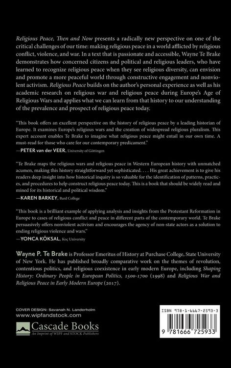 Produktbild: Religious Peace, Then and Now