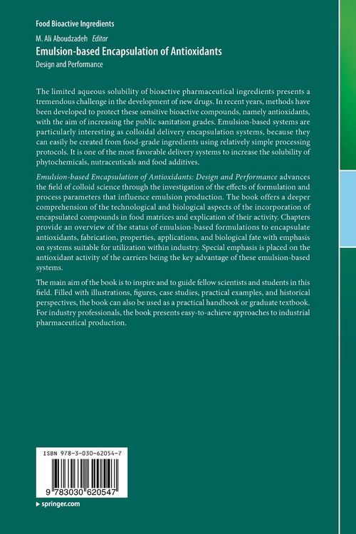Produktbild: Emulsion‐based Encapsulation of Antioxidants