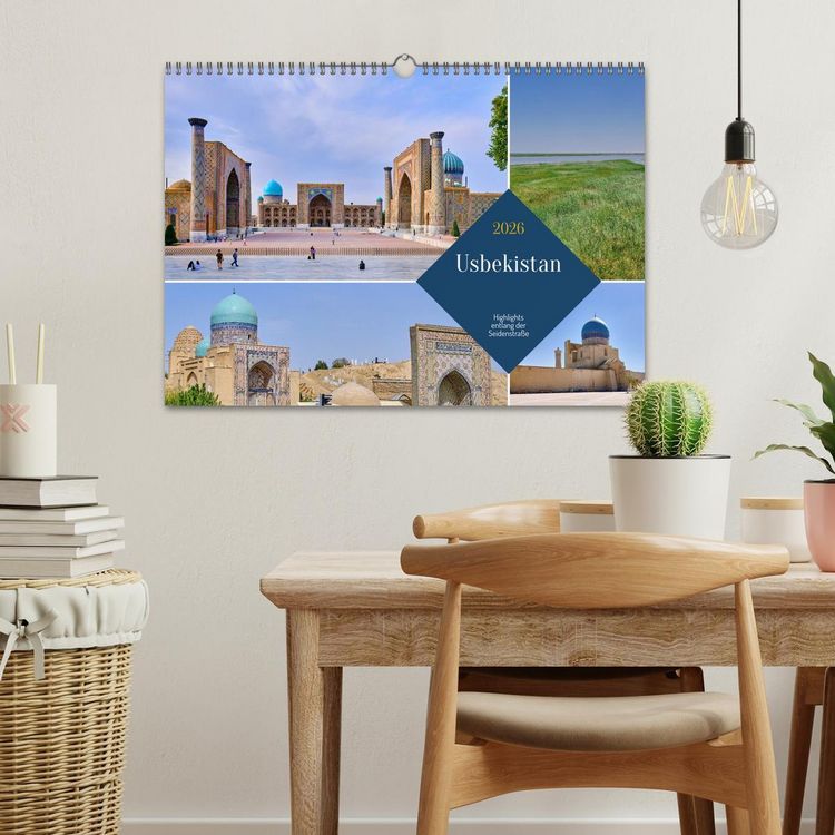 Produktbild: Zentralasien - Entlang der alten Seidenstra&szlig;e (Wandkalender 2026 DIN A3 quer), CALVENDO Monatskalender