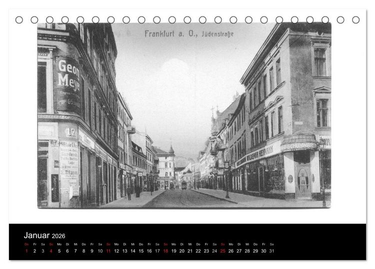 Produktbild: FFO-Geschichten. Historische Ansichtskarten aus Frankfurt (Oder) (Tischkalender 2026 DIN A5 quer), CALVENDO Monatskalender