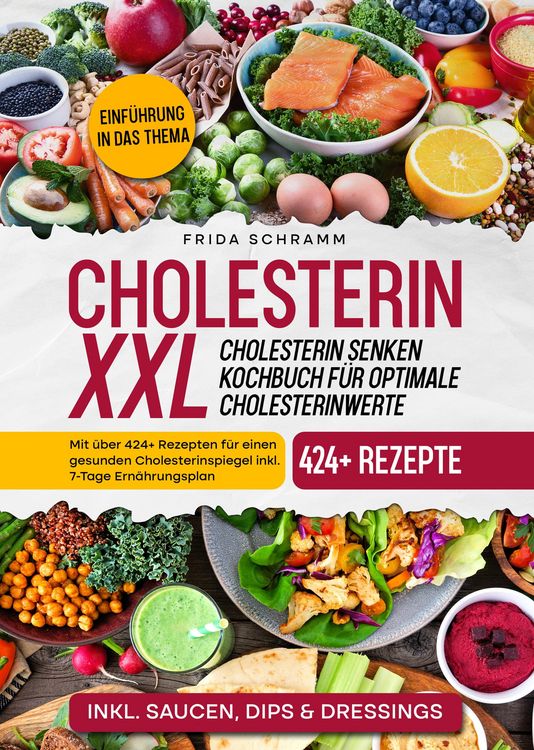 Produktbild: Cholesterin XXL - Cholesterin senken Kochbuch f&uuml;r optimale Cholesterinwerte