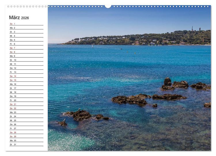 Produktbild: ANTIBES Idyllische Impressionen (Wandkalender 2026 DIN A2 quer), CALVENDO Monatskalender