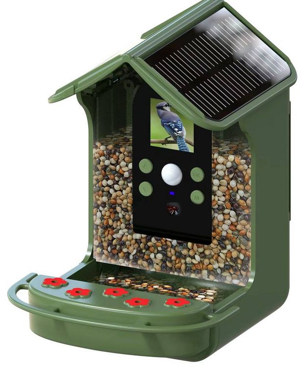 Produktbild: Braun Phototechnik Bird Cam 130 Solar Wildkamera mit Futterspender Gr&uuml;n
