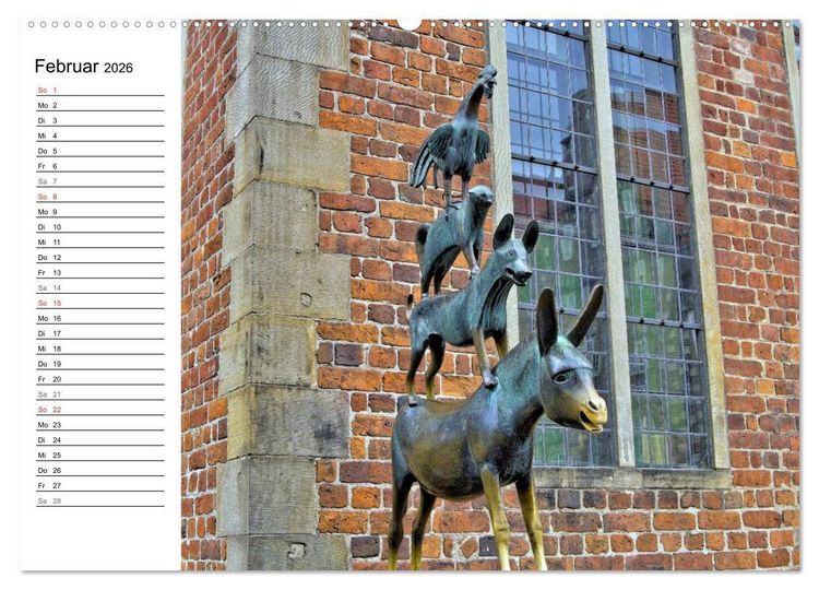 Produktbild: Bremen ganz nah (hochwertiger Premium Wandkalender 2026 DIN A2 quer), Kunstdruck in Hochglanz