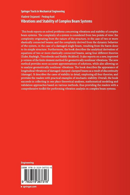Produktbild: Vibrations and Stability of Complex Beam Systems
