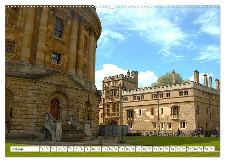 Produktbild: Oxford - die Harry Potter Stadt (Wandkalender 2026 DIN A2 quer), CALVENDO Monatskalender