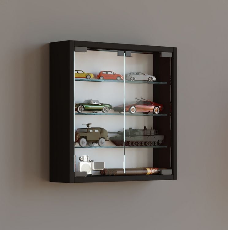 Produktbild: H&auml;ngevitrine Wandvitrine Sammel Deko Mandosa S