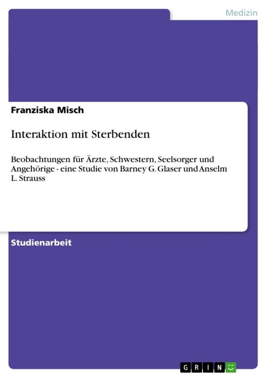 Produktbild: Interaktion mit Sterbenden
