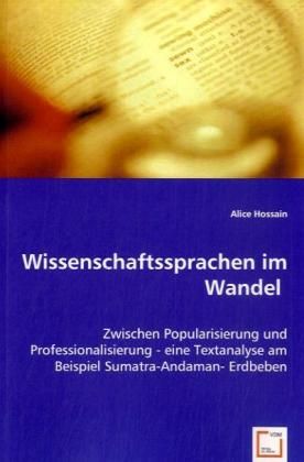 Produktbild: Hossain, A: Wissenschaftssprachen im Wandel