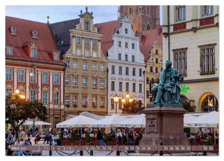 Produktbild: Polen. Von Krakau bis Danzig: Bilder voller Atmosph&auml;re (Wandkalender 2026 DIN A4 quer), CALVENDO Monatskalender