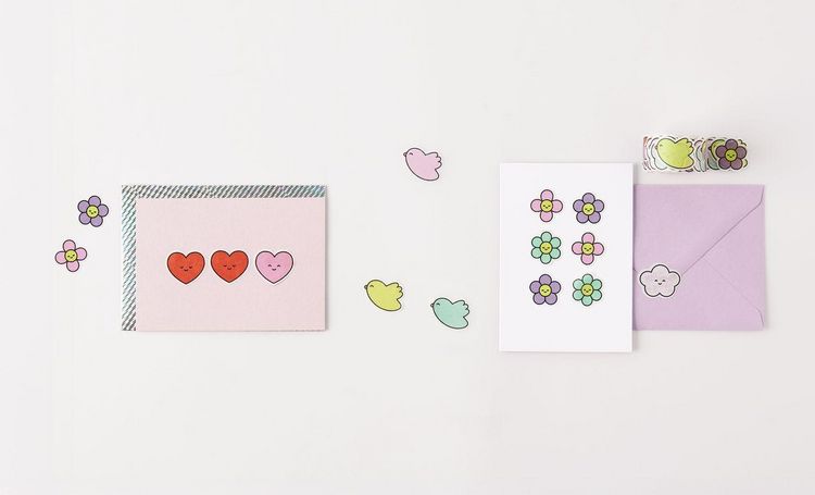 Produktbild: Washi Sticker Chingu MIX, 200 Stk/Rolle
