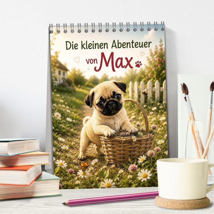 Produktbild: Die kleinen Abenteuer von Max (Tischkalender 2027 DIN A5 hoch), CALVENDO Monatskalender
