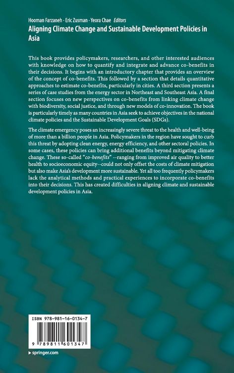 Produktbild: Aligning Climate Change and Sustainable Development Policies in Asia