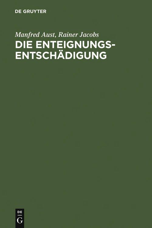 Produktbild: Die Enteignungsentsch&auml;digung