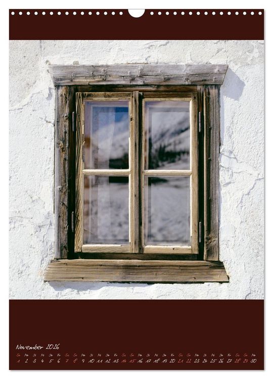 Produktbild: Alte Fenster (Wandkalender 2026 DIN A3 hoch), CALVENDO Monatskalender