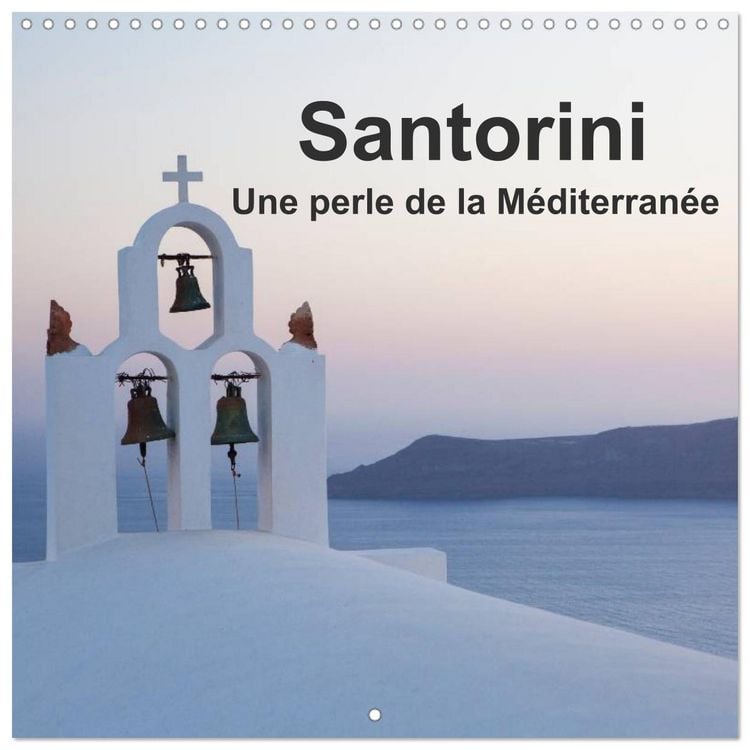 Produktbild: Santorini, Une perle de la M&eacute;diterran&eacute;e (Calendrier mural carr&eacute; 2026 30x30 cm) Calendrier double avec une page pour vos prises de notes