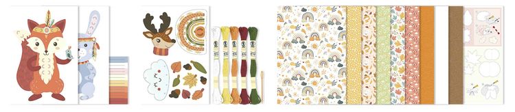 Produktbild: URSUS Kinder-Bastelsets Papier-Bastelset Woodland friends