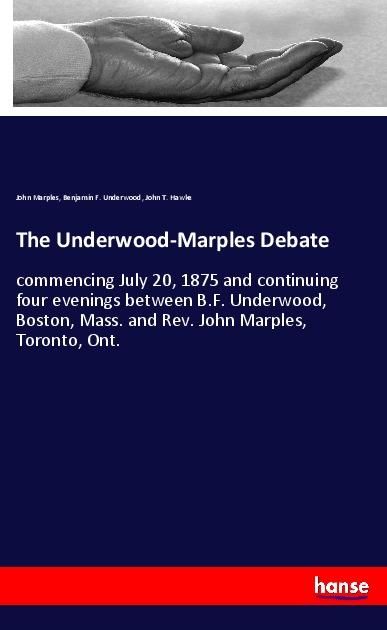 Produktbild: The Underwood-Marples Debate