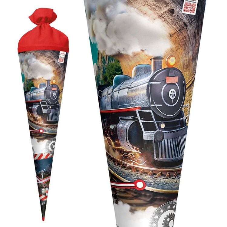 Produktbild: Motivschult&uuml;te 70 cm, Dampflok, Folie