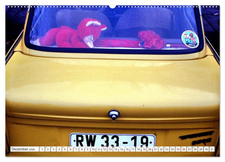 Produktbild: Trabi-Land DDR (Wandkalender 2026 DIN A2 quer), CALVENDO Monatskalender