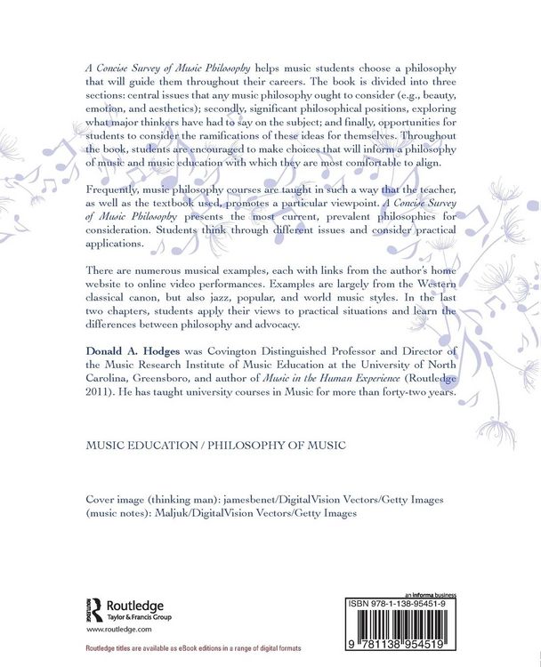 Produktbild: A Concise Survey of Music Philosophy