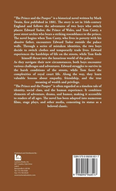 Produktbild: The Prince and the Pauper A Tale for Young People of All Ages