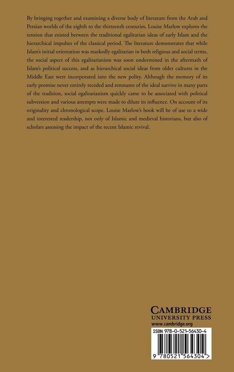 Produktbild: Hierarchy and Egalitarianism in Islamic Thought