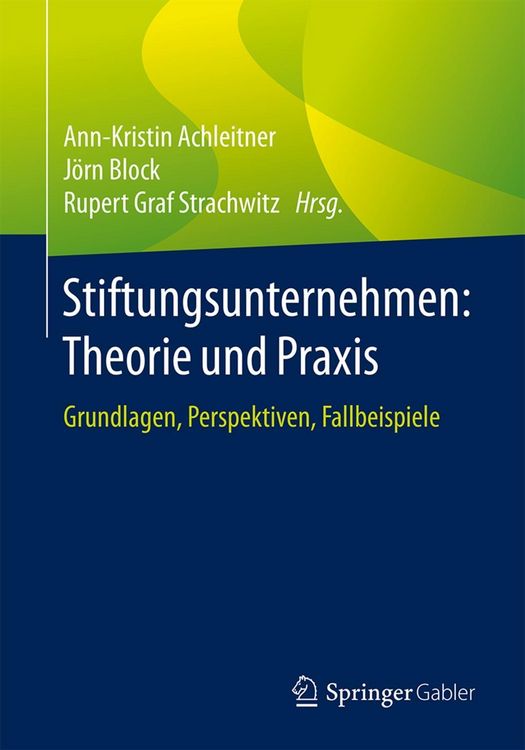 Produktbild: Stiftungsunternehmen: Theorie und Praxis