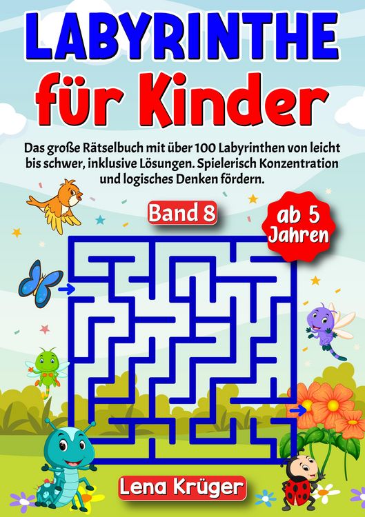 Produktbild: Labyrinthe f&uuml;r Kinder ab 5 Jahren - Band 8