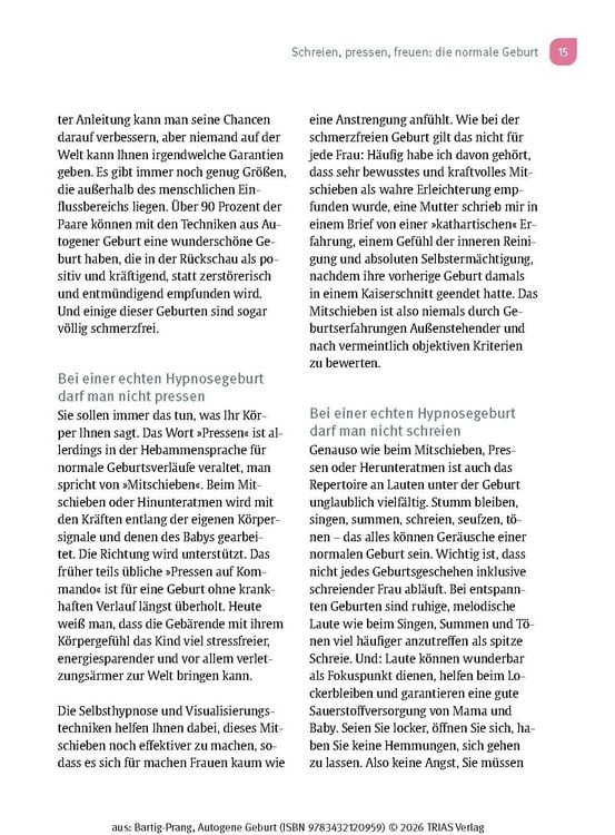 Produktbild: Autogene Geburt
