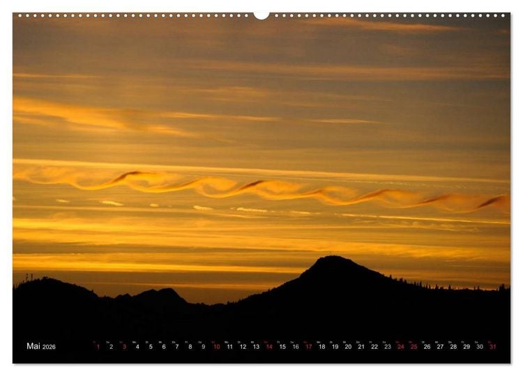 Produktbild: Magische Bergwelt, zwischen Sonnenaufgang und Sonnenuntergang (Wandkalender 2026 DIN A2 quer), CALVENDO Monatskalender