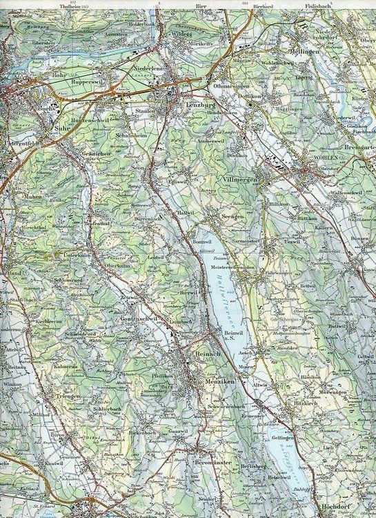 Produktbild: Swisstopo 1 : 100 000 Berom&uuml;nster