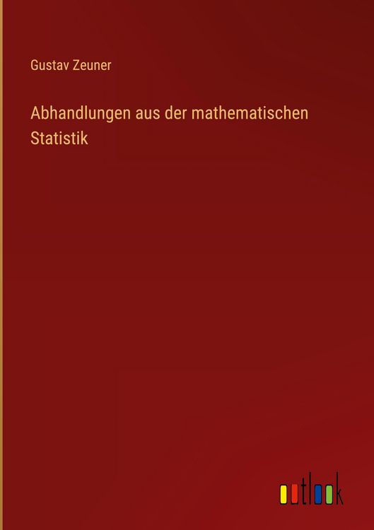 Produktbild: Abhandlungen aus der mathematischen Statistik