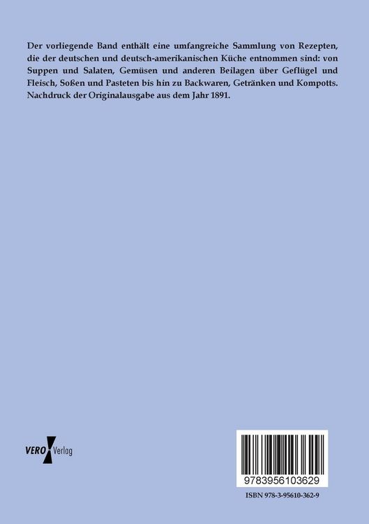 Produktbild: Das allgemeine Kochbuch f&uuml;r die deutsche und deutsch-amerikanische K&uuml;che