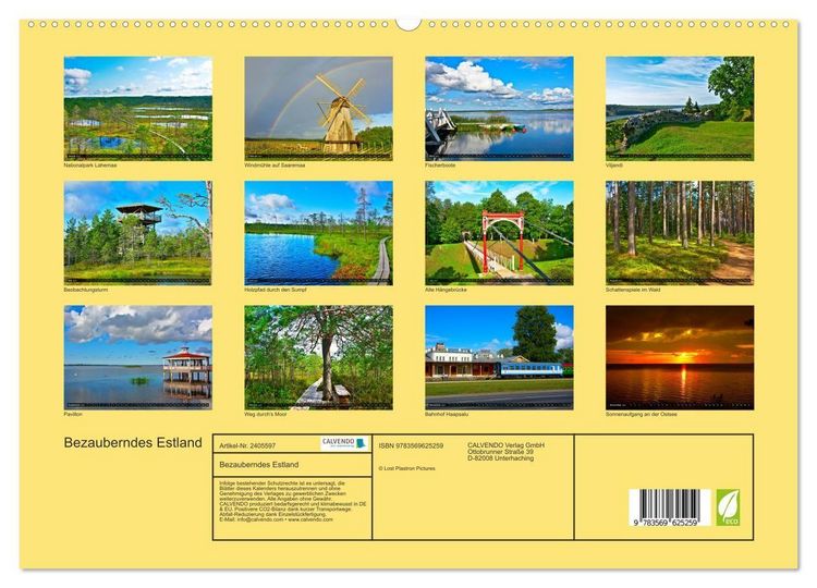 Produktbild: Bezauberndes Estland (hochwertiger Premium Wandkalender 2027 DIN A2 quer), Kunstdruck in Hochglanz