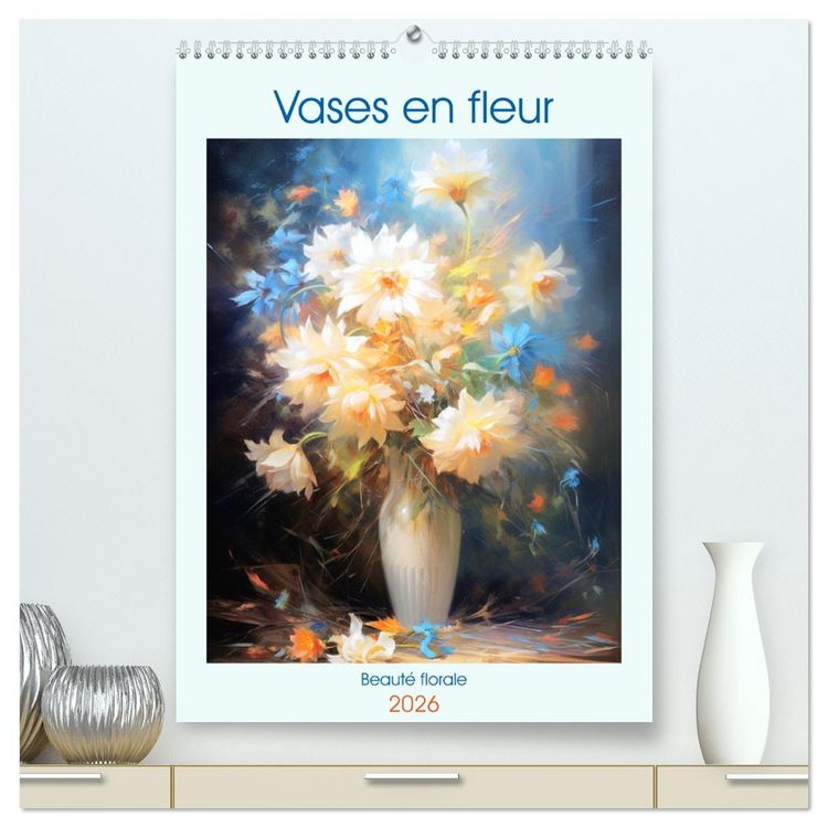 Produktbild: Vases en fleur (Calendrier mural 2026 DIN A2 horizontal) calendrier de bureau