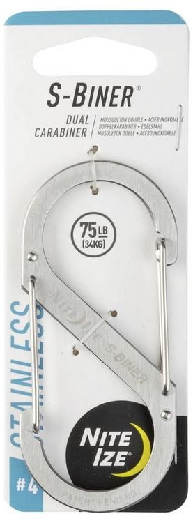 Produktbild: NITE Ize NI-SB4-03-11 Karabiner S-Biner Gr. 4 89mm x 38mm 1St.