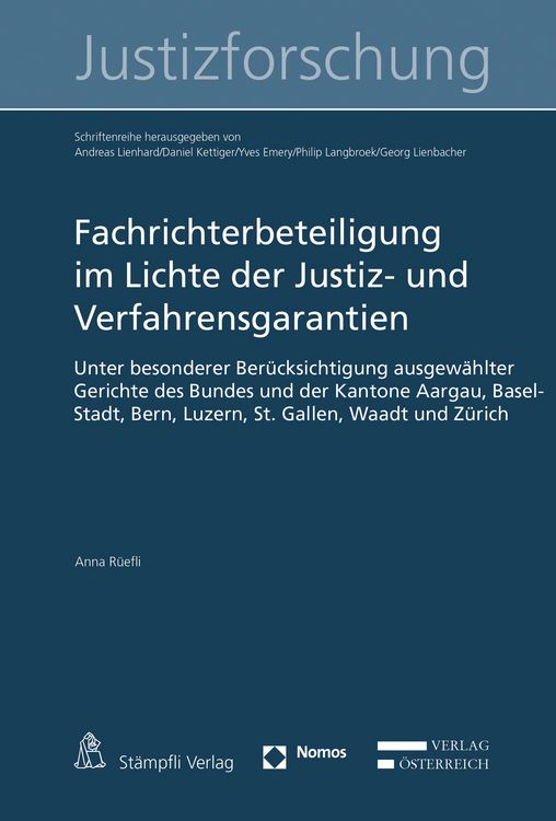 Produktbild: Fachrichterbeteiligung im Lichte der Justiz- und Verfahrensgarantien