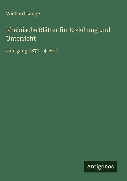 Produktbild: Rheinische Bl&auml;tter f&uuml;r Erziehung und Unterricht