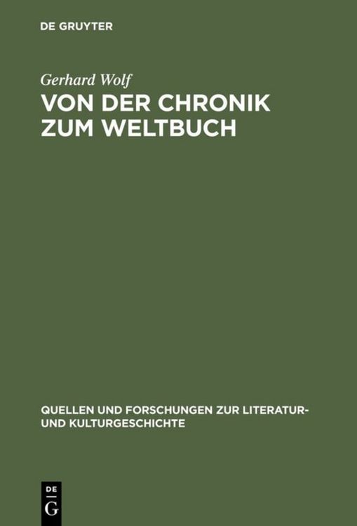 Produktbild: Von der Chronik zum Weltbuch
