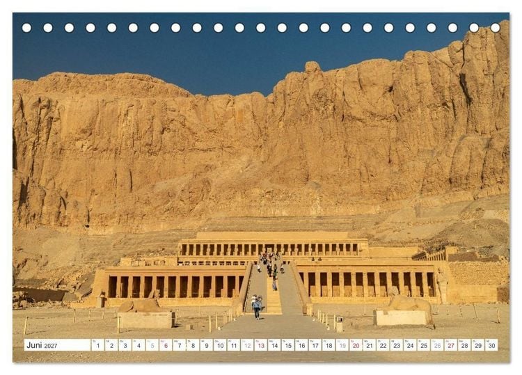 Produktbild: &Auml;gypten - Karnak, die thebanische Nekropole und Luxor (Tischkalender 2027 DIN A5 quer), CALVENDO Monatskalender